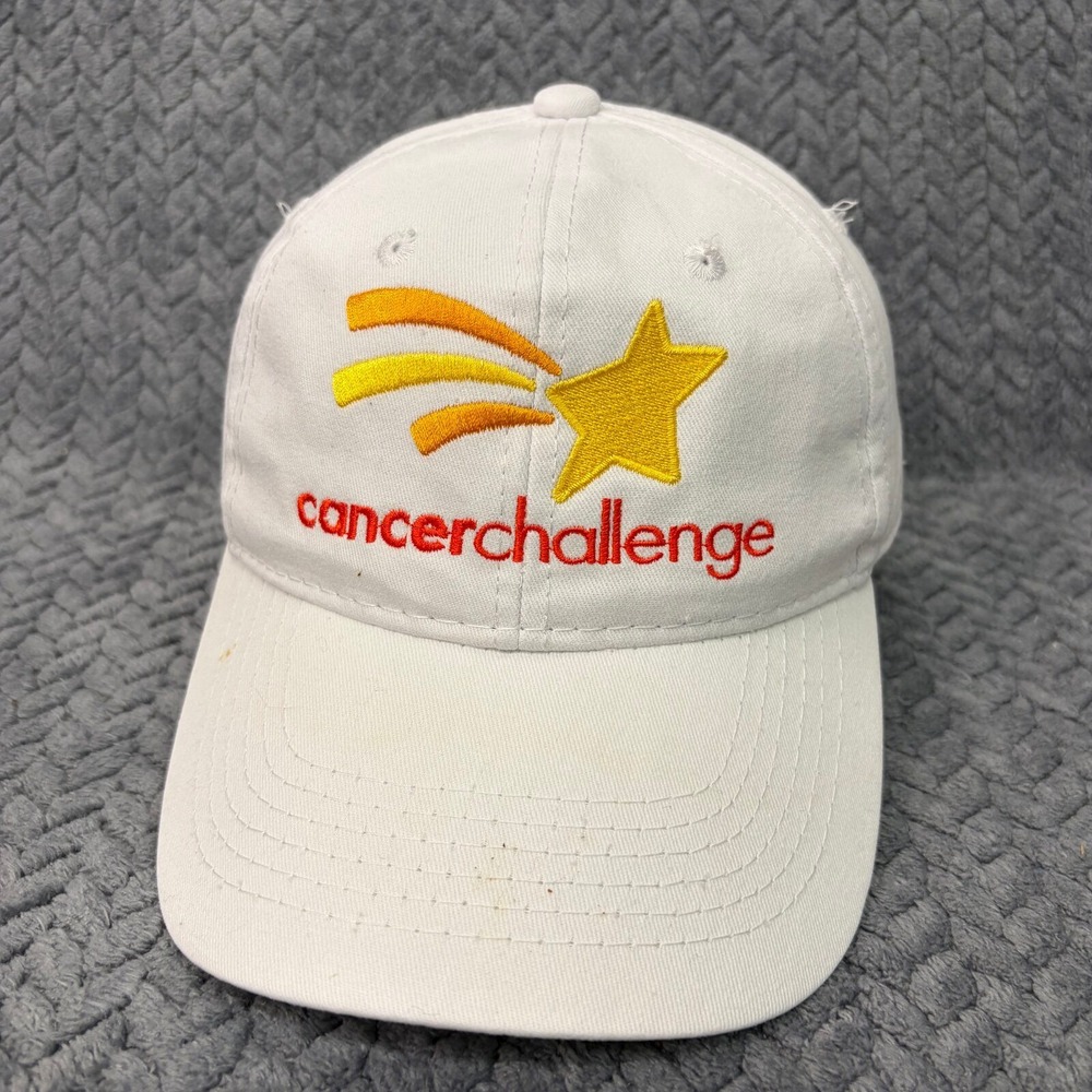 George Baseball Cap Cancer Challenge Unisex OS White Embroidered Shooting Star